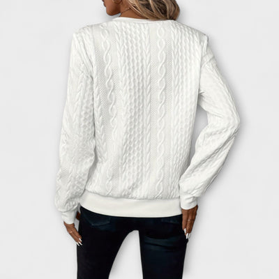 JOY | CHIC ELEGANT KNIT ZIP-UP SWEATER