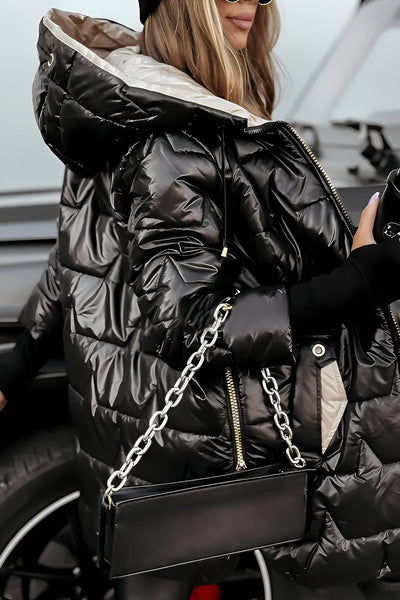 Mageina | Elegant Winter Coat With Hood And Padding