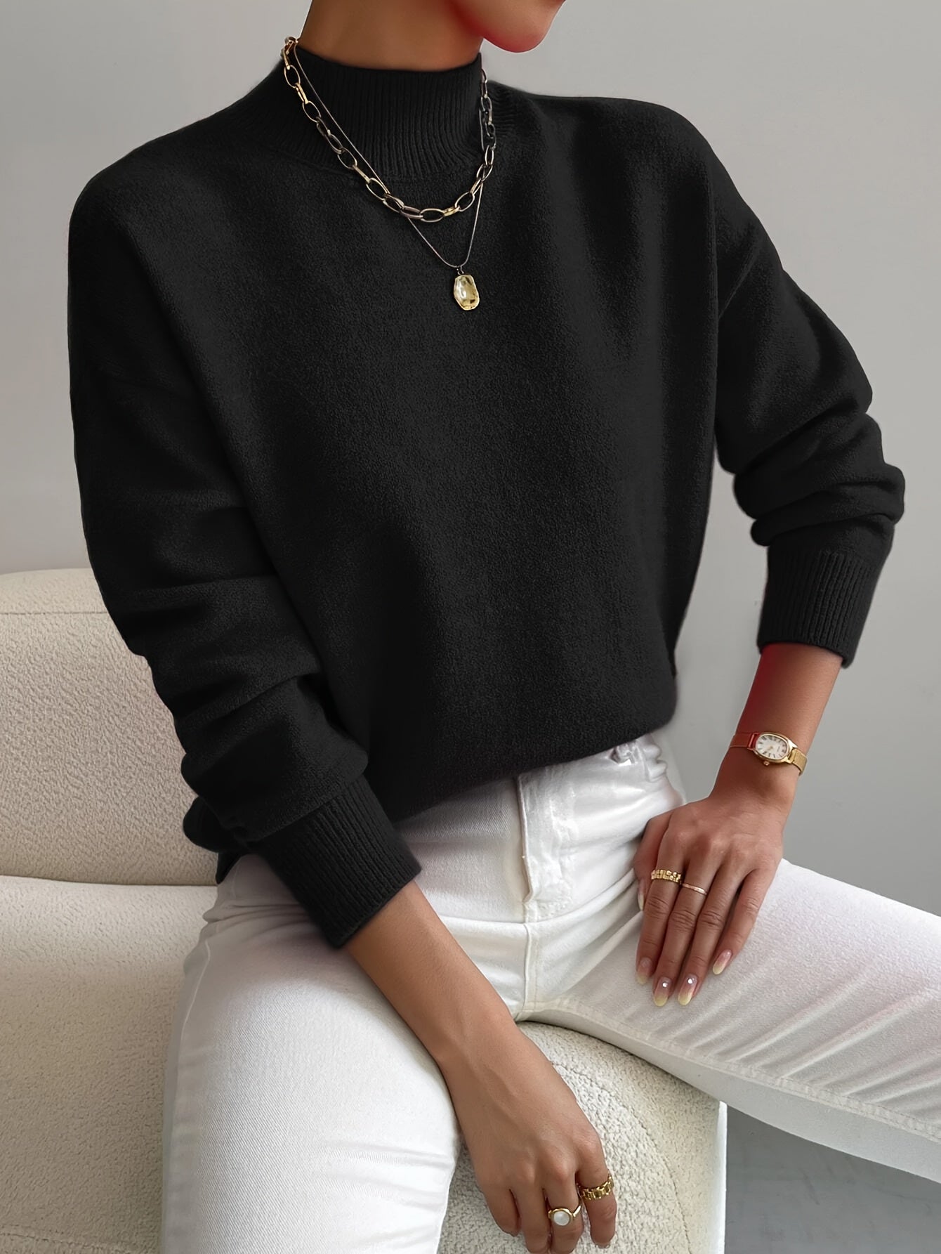 MARIA | LUXURIOUS ELEGANT TURTLENECK SWEATER