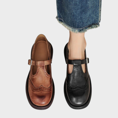 Alexandra | Elegant Leather Mary Jane Shoes