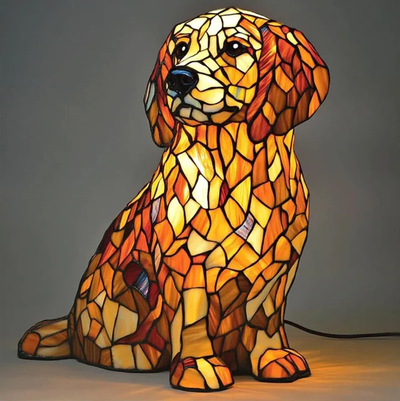 Speckles | Stained glass lamp
