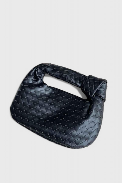 Sage Mini Woven Satchel Bag