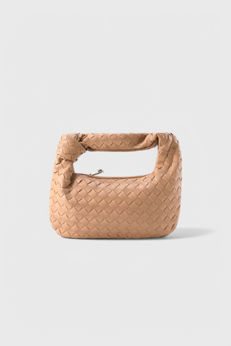 Sage Mini Woven Satchel Bag
