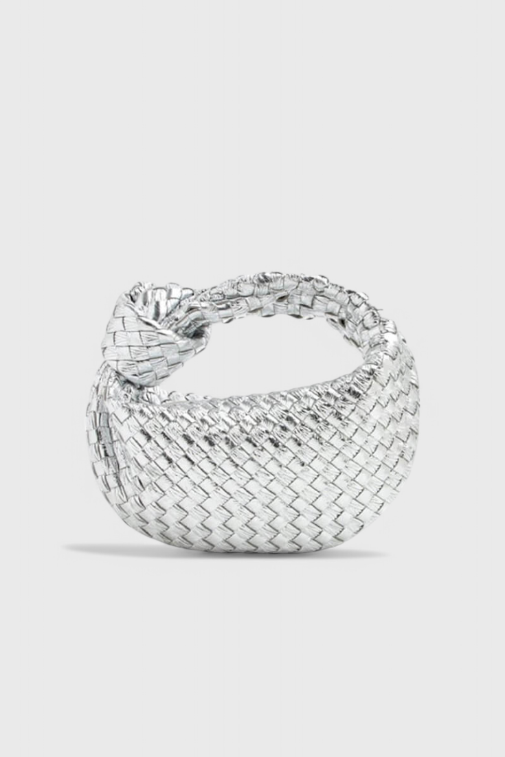 Sage Mini Woven Satchel Bag