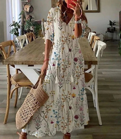 Jessica - Boho Midi Dress