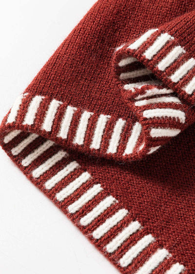 MARISA | CHIC CONTRAST SWEATER WITH TUMMY COVERAGE